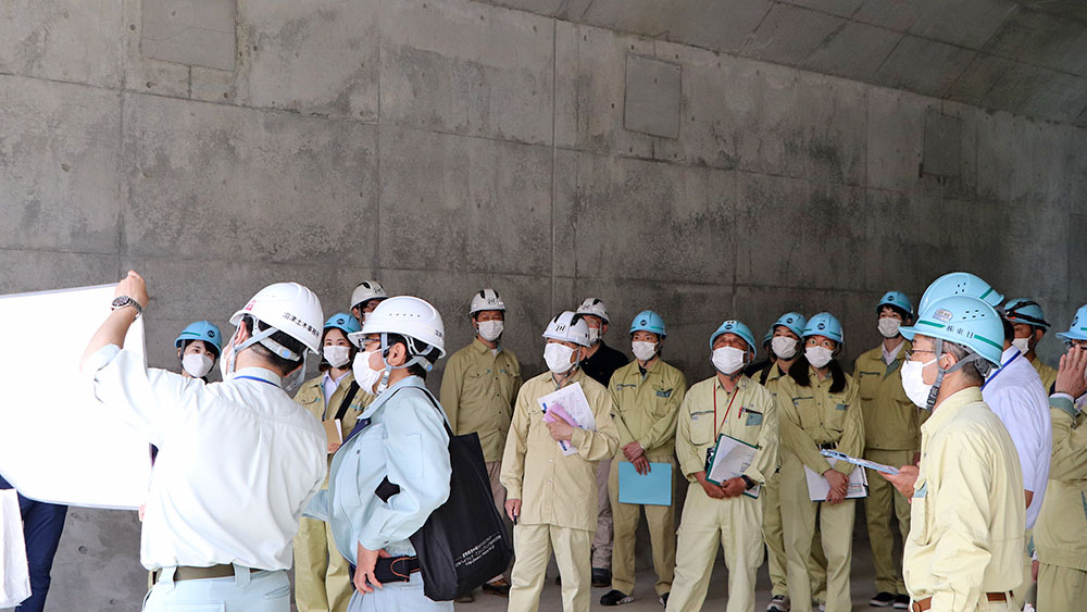 沼川新放水路整備現場見学